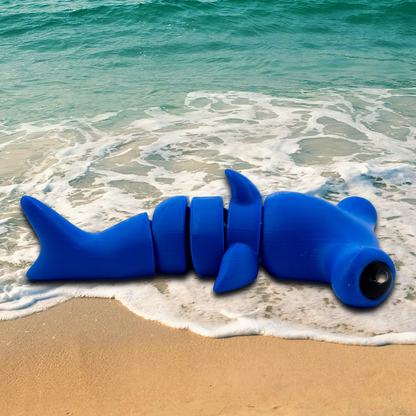 Flexi Hammerhead Shark Toy. 3D printed toys, gift for shark lovers