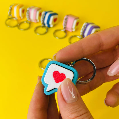 Love Message Clicker Keychain, Valentine's Day Gift, playful toy keychains